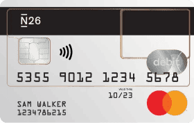 N26 Standard mastercard debitkort