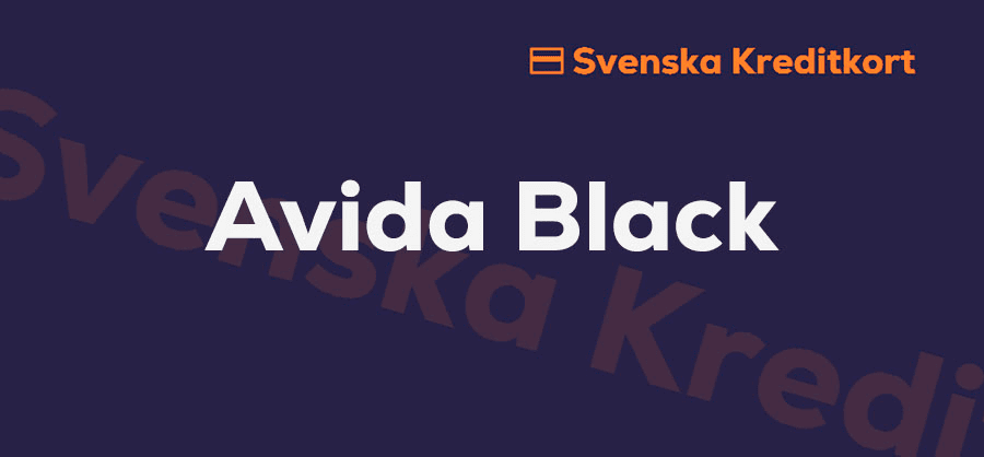 Recension av Avida Black kreditkort Visa